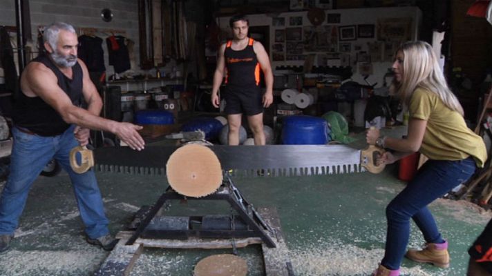 Aquí la Tierra - En el "gimnasio" de de los deportistas de la madera