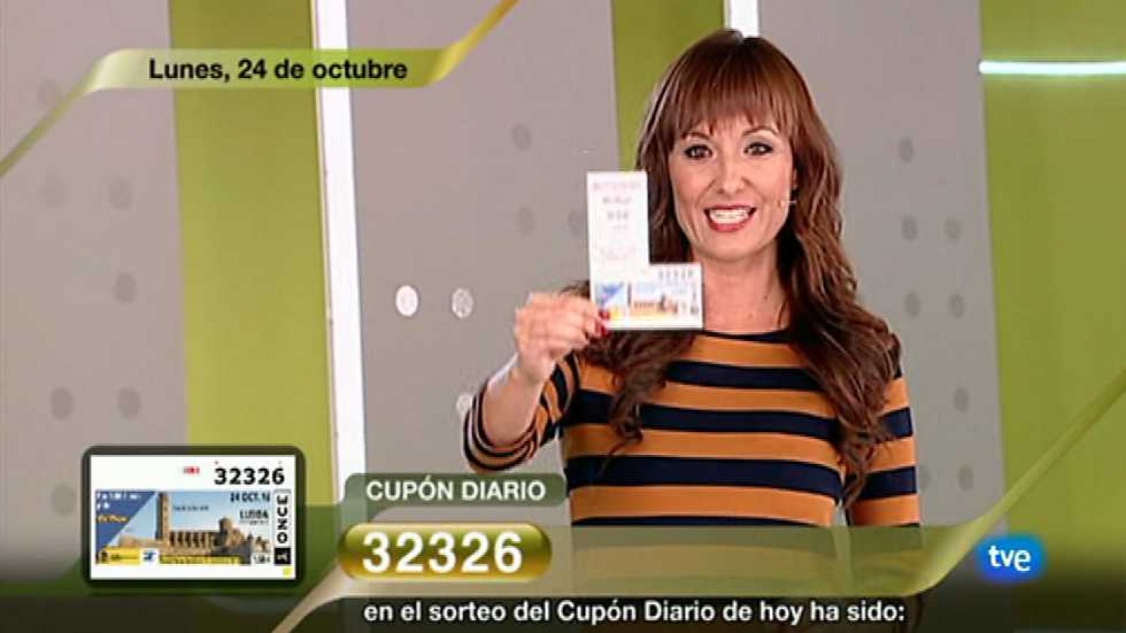 Sorteo ONCE - 24/10/16 - ver ahora