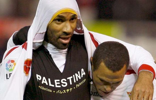 Copa del Rey - Kanouté se solidariza con Palestina