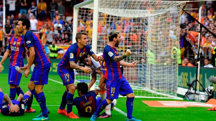 Telediario 1 - El Barça pide al TAD que abra un procedimiento a Tebas y al Comité de Competición