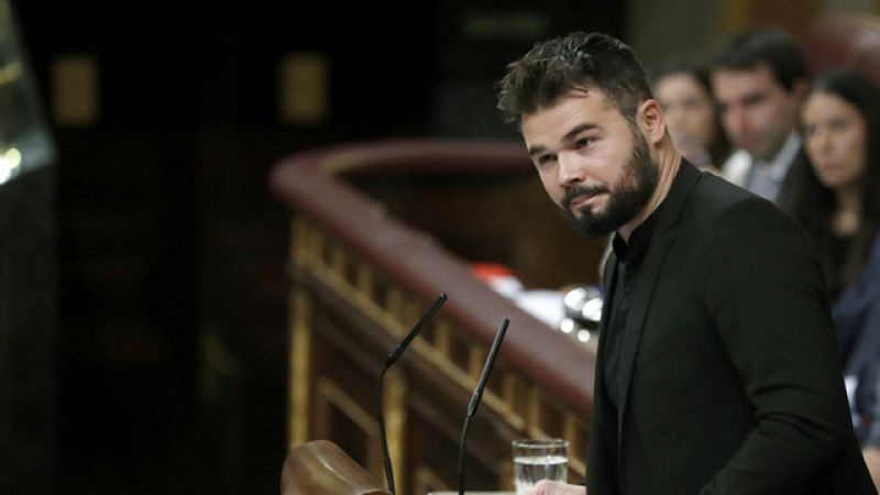 Las acusaciones de Rufián, de Esquerra, al PSOE protagonizan uno de los momentos más tensos del debate