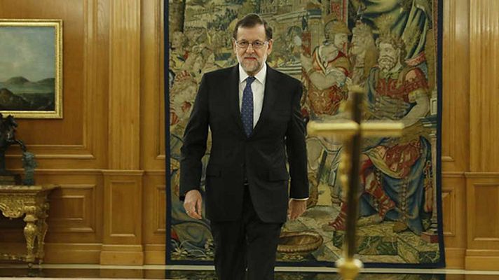 Telediario 1 - Mariano Rajoy jura ante el rey Felipe su cargo de presidente del gobierno