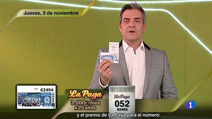 Sorteos ONCE - Sorteo ONCE - 03/11/16