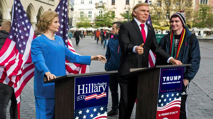 Telediario 1 - Clinton y Trump apuran las campañas a cuatro días de las elecciones en EE.UU.