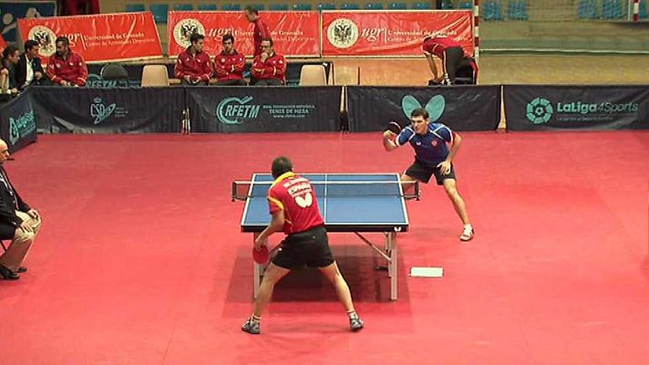 Tenis de mesa - España - Rusia. Partido homenaje a He Zhiwen "Juanito"