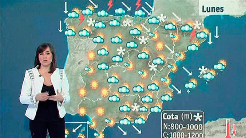 El Tiempo - Jornada fría y ventosa, con descenso de la cota de nieve en el norte