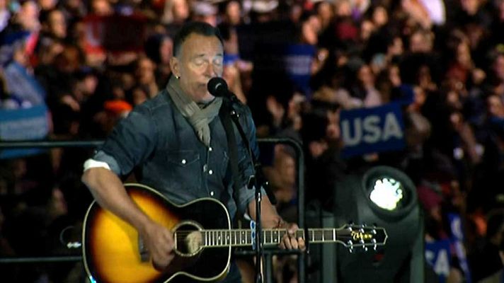 Telediario 1 - Un multitudinario acto en Filadelfia puso fin a la campaña de Hillary Clinton