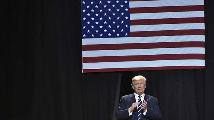 Telediario 1 - Trump promete recuperar la honestidad del Gobierno