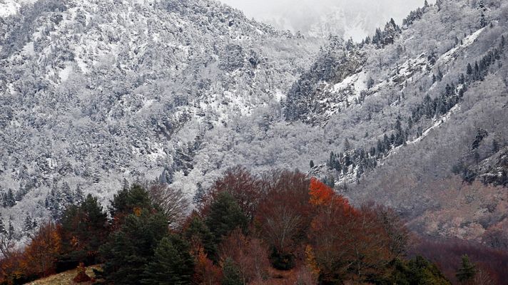 Telediario 1 - Bajada brusca de temperaturas en todo el país