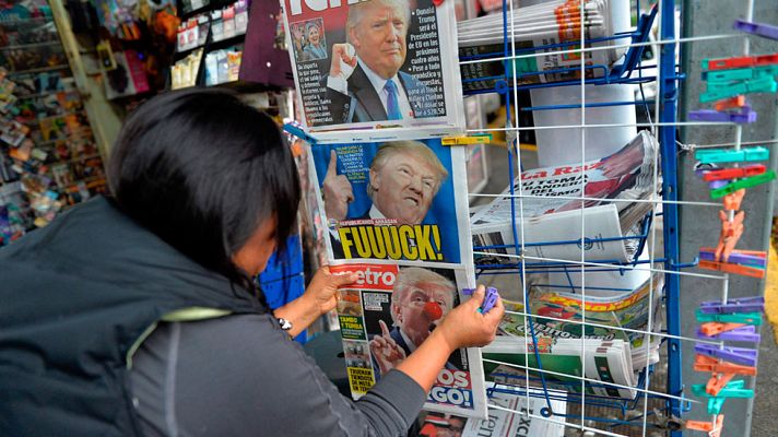 Telediario 1 - México recibe con inquietud la victoria de Trump