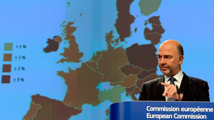 Telediario 1 - España cumplirá con el déficit este año, pero no lo hará en 2017, según la Comisión Europea