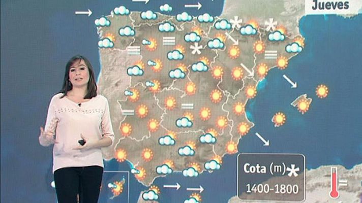 El tiempo - Precipitaciones débiles en el Cantábrico y en Galicia