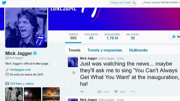 Telediario 1 - El mundo del espectáculo sigue reaccionando a la victoria de Donald Trump