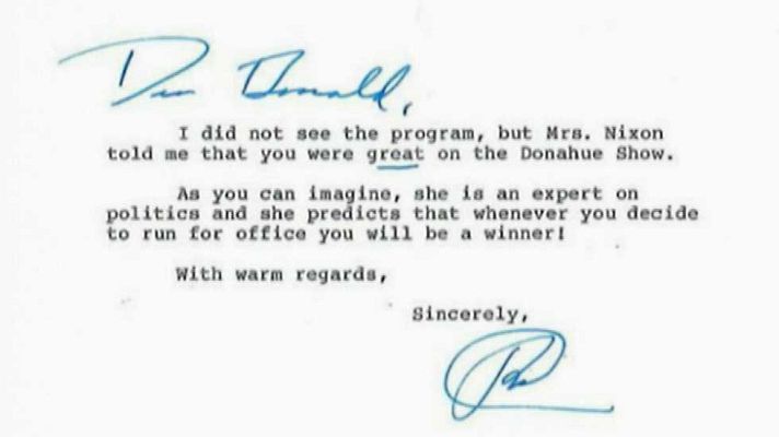 Telediario 1 - Nixon predijo la victoria de Trump hace 32 años