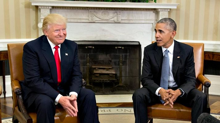 Telediario 1 - Trump rebaja su tono desde su victoria en las elecciones de EE.UU.