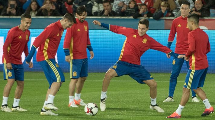 Telediario 1 - Morata apunta a la titularidad frente a Macedonia