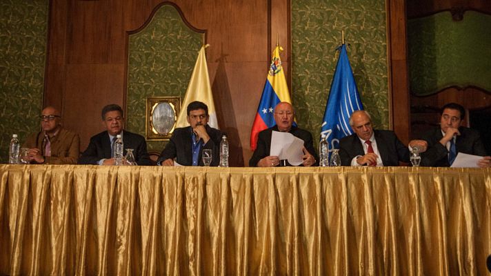 Telediario 1 - Acuerdo entre el Gobierno de Venezuela y la oposición
