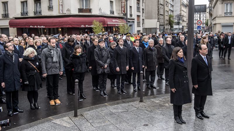 Francia rinde homenaje a las vctimas de los atentados de Pars un ao despus