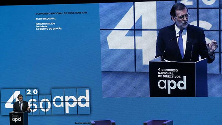 Telediario 1 - Mariano Rajoy expresa su disposición al diálogo y espera de los demás el mismo compromiso