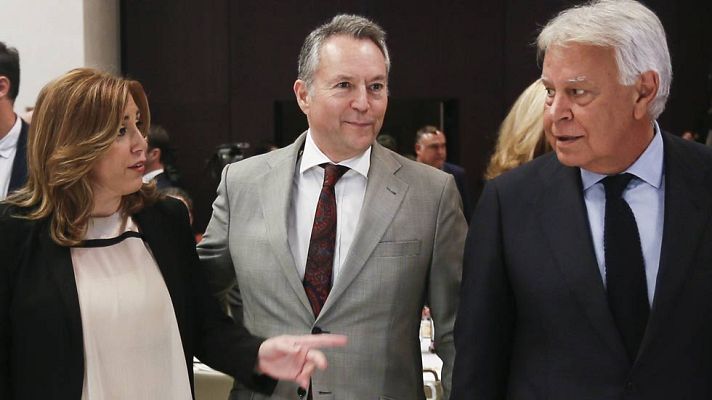 Telediario 1 - Felipe González ve a Susana Díaz con "fuerza" para liderar el PSOE pero evita apoyarla porque "la fastidiaría"