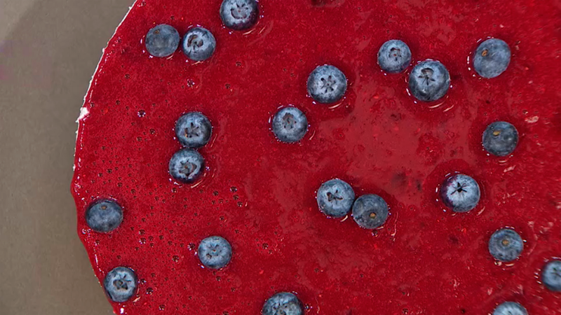 Tarta de queso y frutos rojos