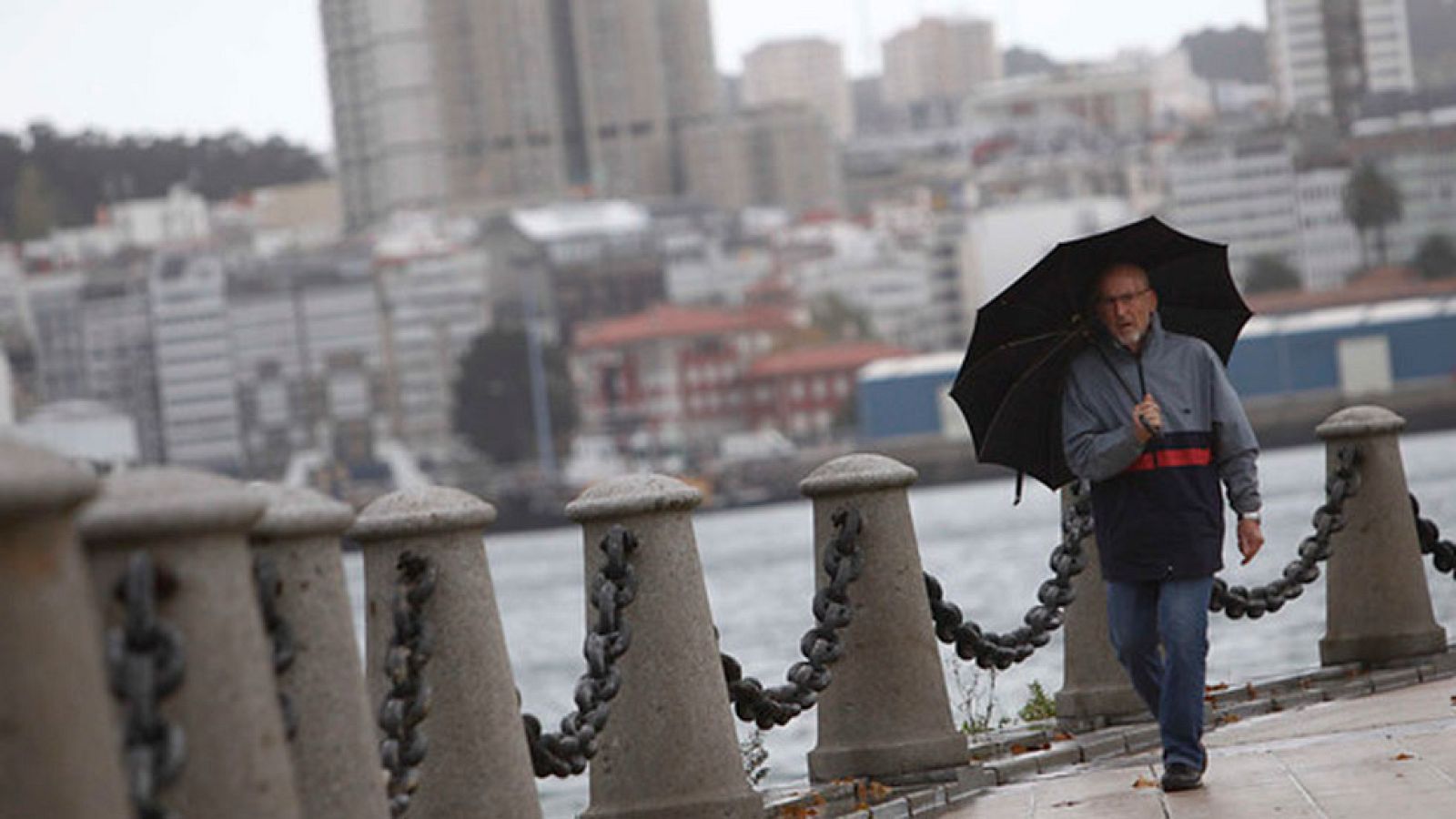 Lluvias y viento fuertes en Galicia y área cantábrica