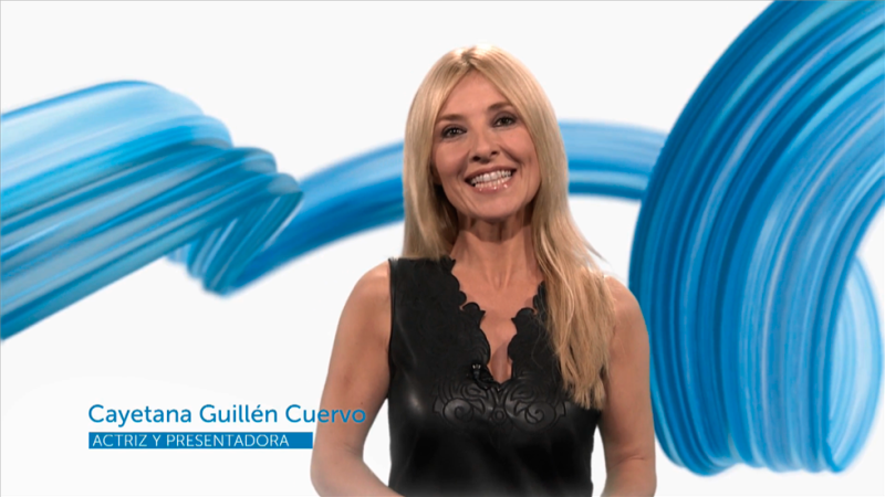 Cayetana Guill�n-Cuervo, actriz y presentadora, felicita a TVE en su 60� aniversario