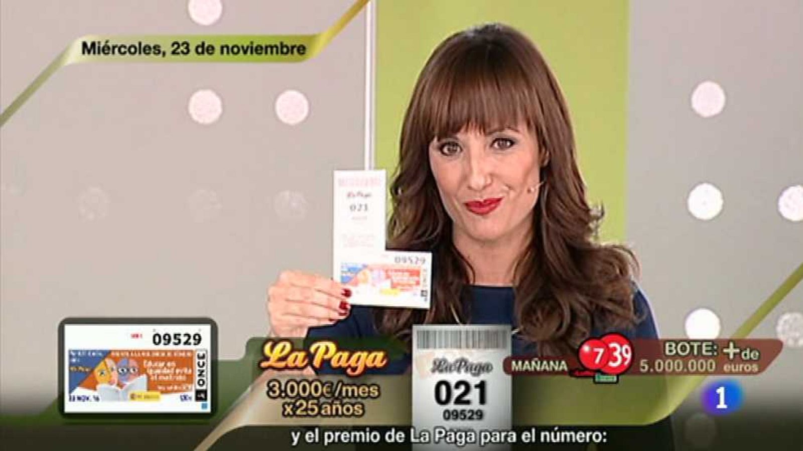 Sorteo ONCE - 23/11/16 - ver ahora