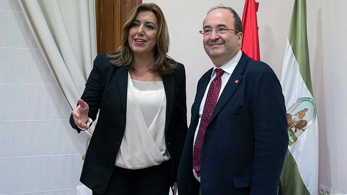 Telediario 1 - PSOE y PSC comienzan a coser sus heridas