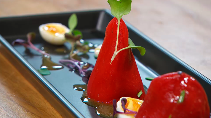 RTVE Cocina - Receta de pimiento del piquillo relleno de codornices