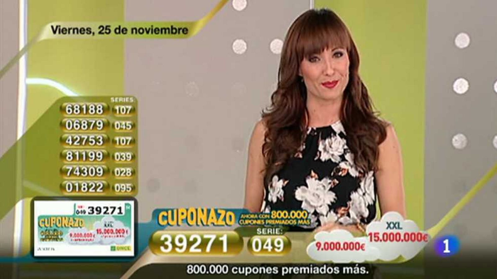 Sorteo ONCE - 25/11/16 - ver ahora