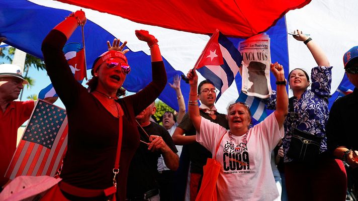 Telediario 1 - La disidencia cubana en Miami anuncia una marcha alternativa