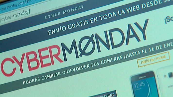 Telediario 1 - Es el Ciber Lunes o Cyber Monday el día fuerte de las compras por internet