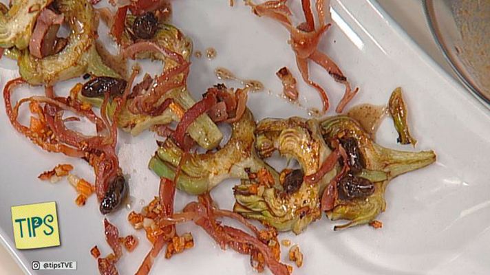 RTVE Cocina - Cocina - Alcachofas a la plancha con vinagreta Módena