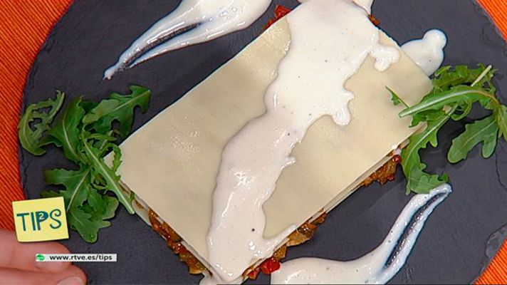 RTVE Cocina - Cocina - Lasaña de pisto con crema de queso