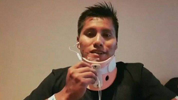 Informativo 24h - Uno de los supervivientes del Lamia recibe el alta médica y da las gracias a sus rescatadores