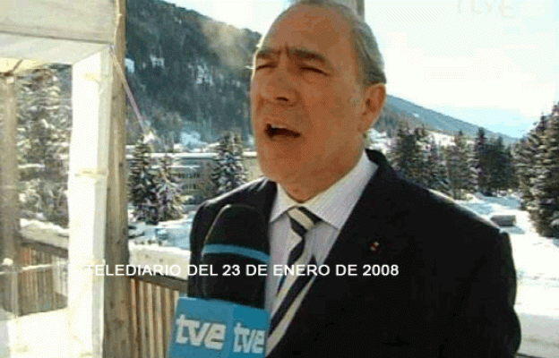 Fue noticia en el Archivo de RTVE - La cumbre de Davos de 2008