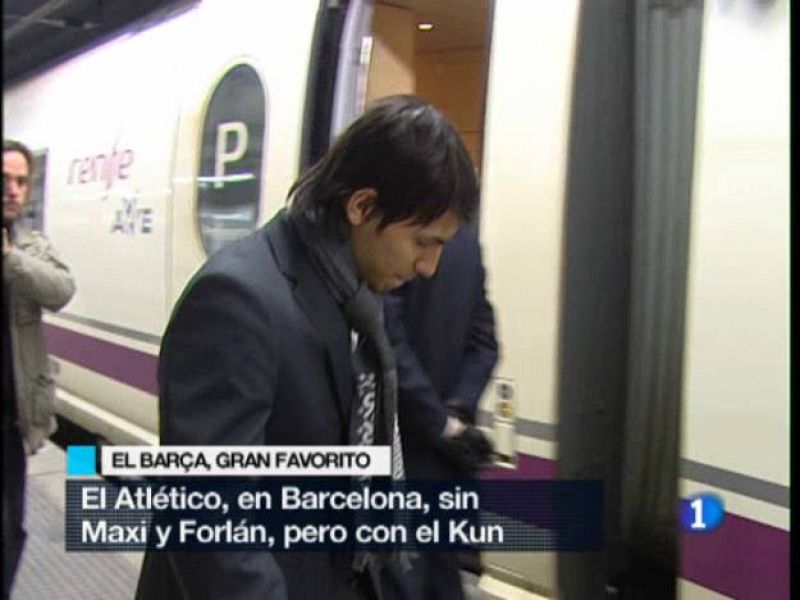 El Atlético llega en AVE a Barcelona | Ver
