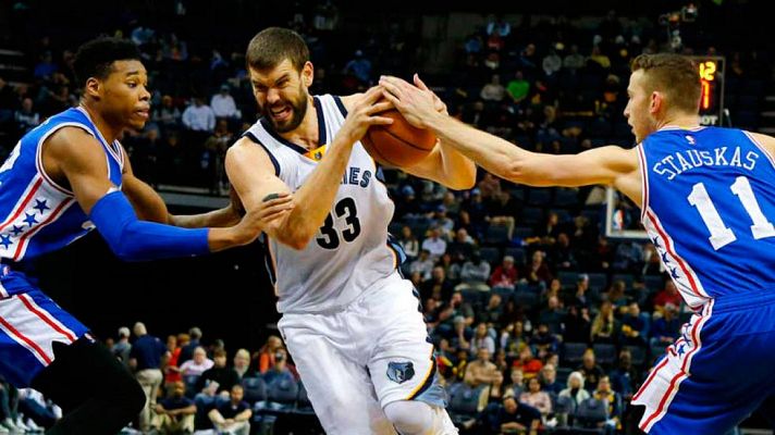 Telediario 1 - Marc Gasol, con doble-doble, el español más destacado en la NBA