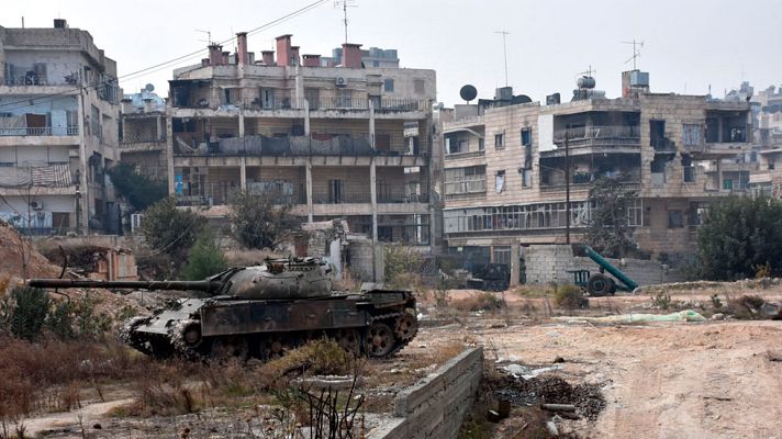 Telediario 1 - Continúa la lucha en Alepo donde los rebeldes han mermado su