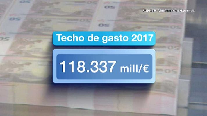 Telediario 1 - Los presupuestos de 2017 dan su primer paso con validación del techo de gasto