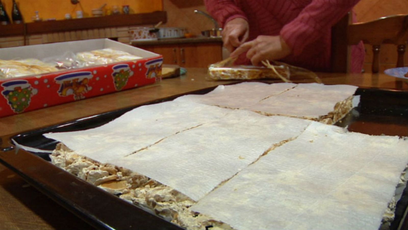 Turrón de almendra, casero casero
