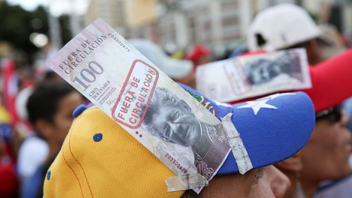 Telediario 1 - Miles de venezolanos apoyan las medidas económicas de Maduro