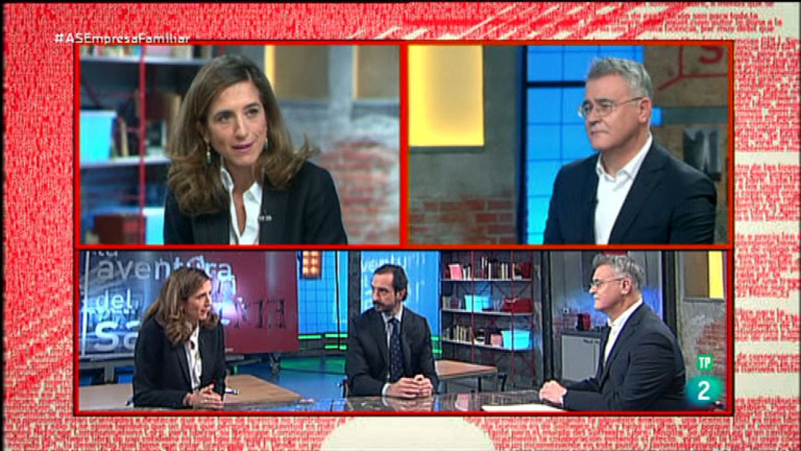 La Aventura del Saber. TVE. Arturo de las Heras e Inés Juste, Presidenta de Grupo Juste y ADEFAM.