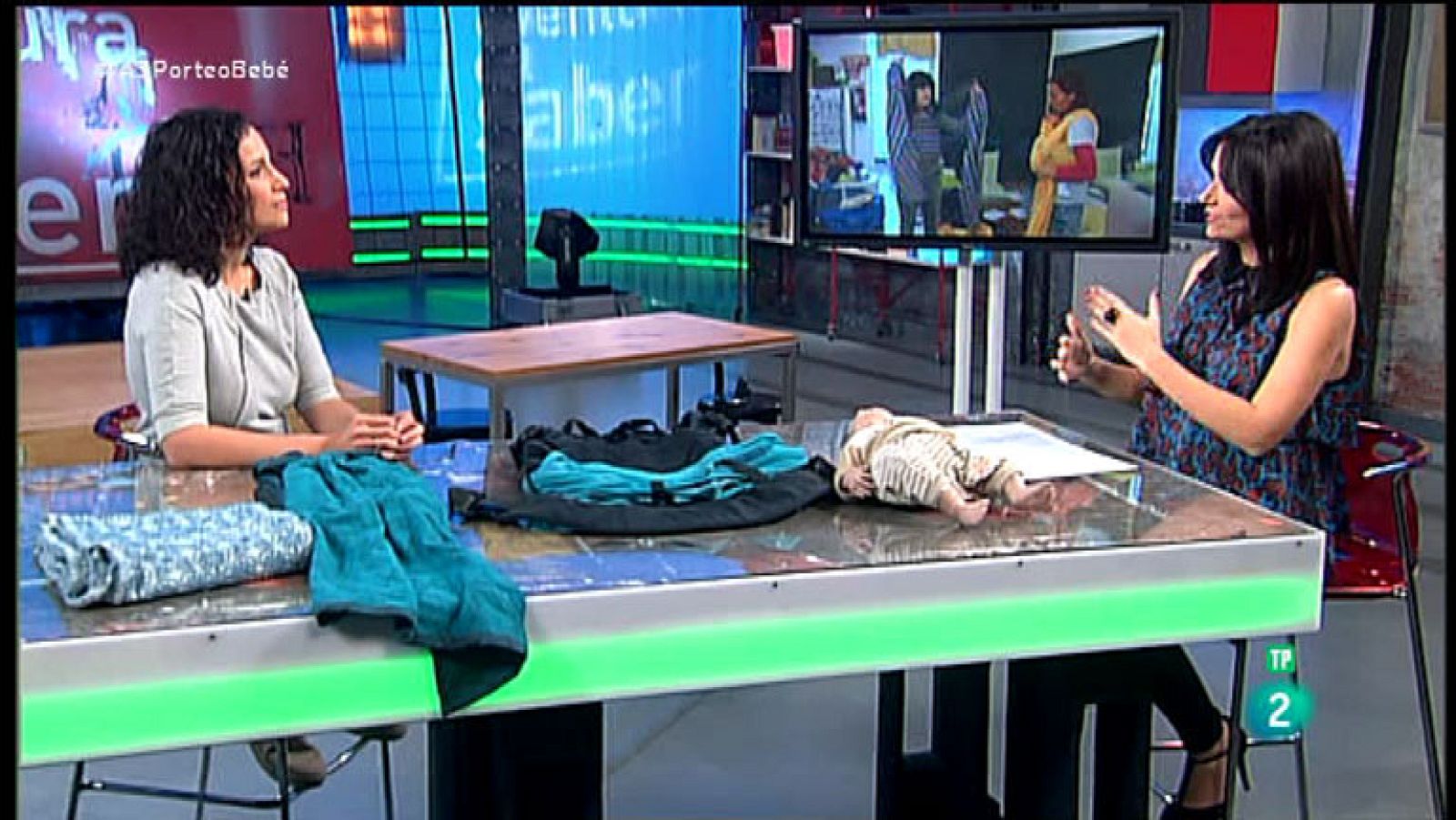 La Aventura del Saber. TVE. Taller de maternidad. Elena López Acuña, asesora de porteo infantil.