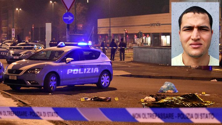 Telediario 1 - Muere en Milán el sospechoso del atentado de Berlín abatido por la policía italiana