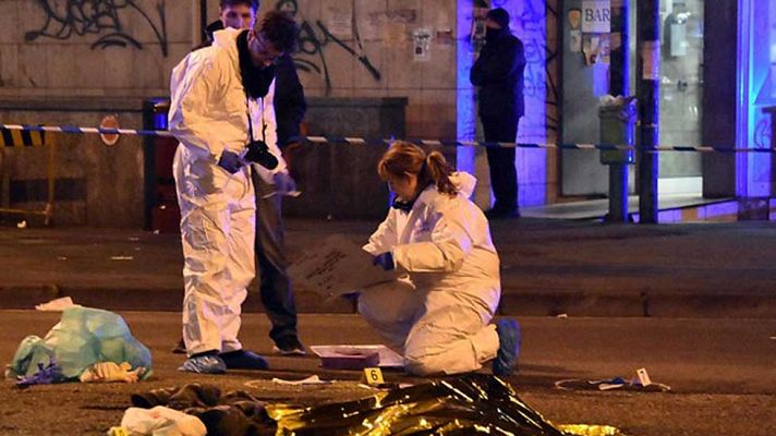 Telediario 1 - La Policías de Alemania e Italia mantienen la búsqueda de posibles cómplices de Anis Amri