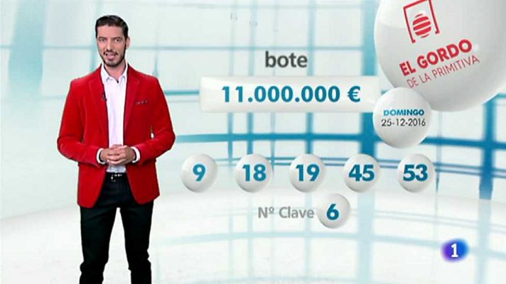 Loterías - El Gordo de la Primitiva - 25/12/16