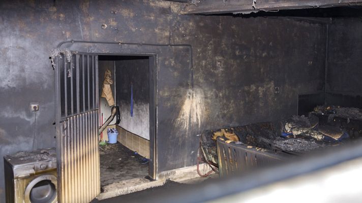 Telediario 1 - Mueren tres hombres han fallecido en el incendio en Jaén