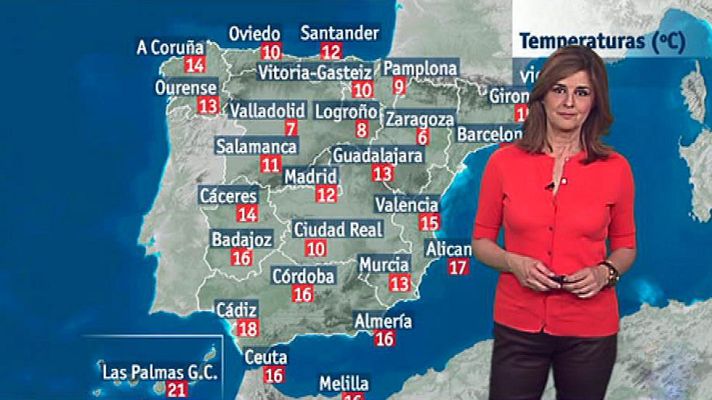 El tiempo - Bajan las temperaturas diurnas en el tercio este peninsular y helará en el interior